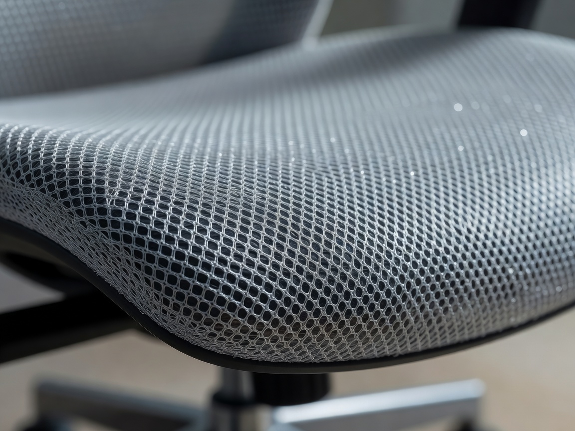 Tensioned pellicle mesh on an ergonomic task chair