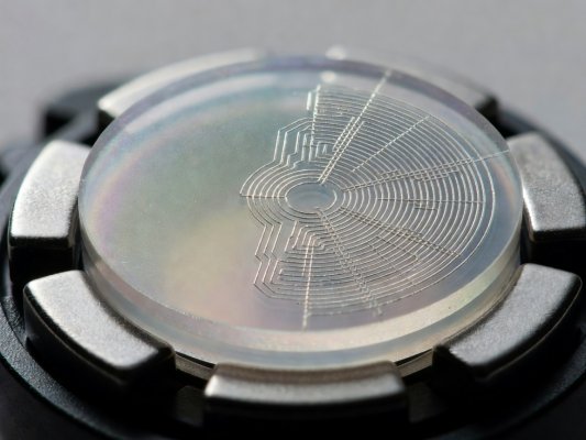 Macro view of a planar magnetic headset driver