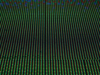 Macro shot of a monitor pixel grid array